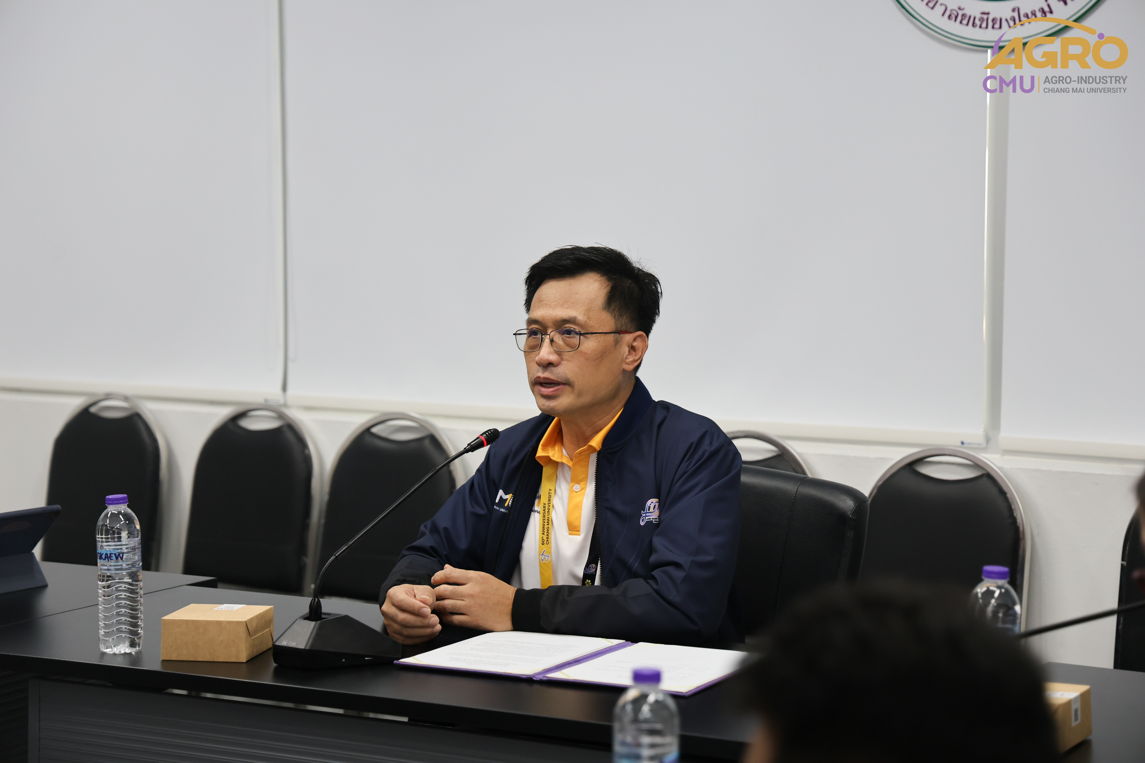 การประชุมผู้จัดการทีม และนักกีฬาชนิดว่ายน้ำ ในการแข่งขันกีฬาบุคลากรมหาวิทยาลัยแห่งประเทศไทย ครั้งที่ 40