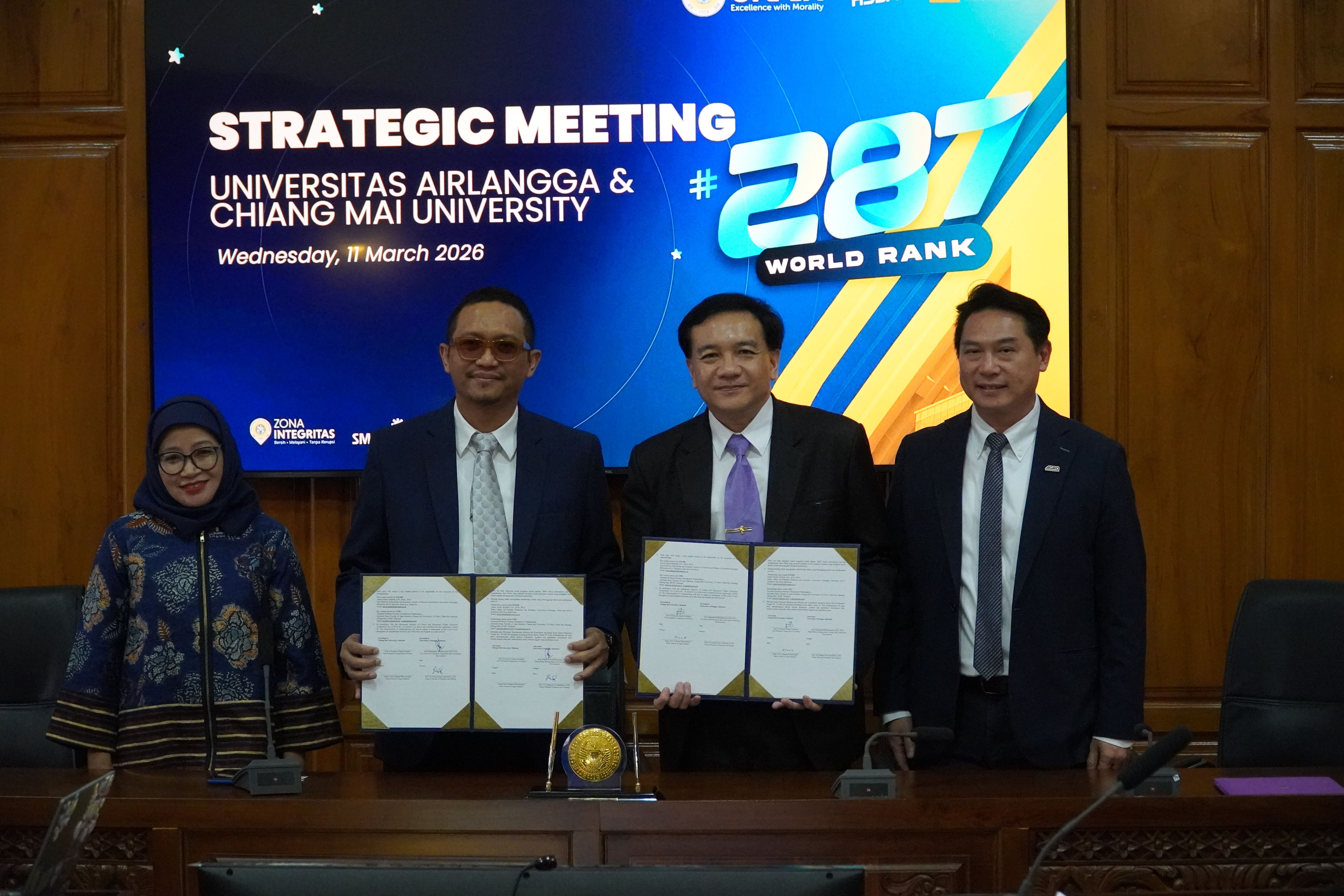 มหาวิทยาลัยเชียงใหม่ลงนามความร่วมมือกับ Universitas Airlangga และเยือนมหาวิทยาลัยชั้นนำในอินโดนีเซีย เสริมสร้างความร่วมมือทางวิชาการ