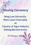Closing Ceremony NLU Student Mobility: Work-Learn Internship at the Faculty of Agro-Industry, CMU 2022